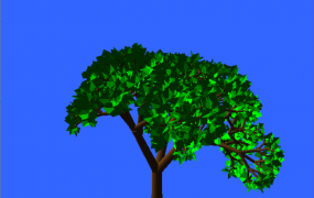99 opengl 绘制 分形 树木