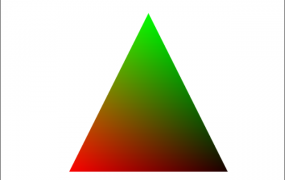 183 opengl下实现三角形质心坐标进行颜色填充