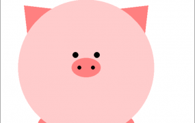 187 opengl 绘制二维小猪动物
