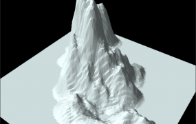 103 opengl 分形算法绘制模拟山脉