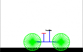 132 opengl 绘制二维运动的自行车