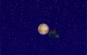 139 opengl绘制 地球 月球 太阳