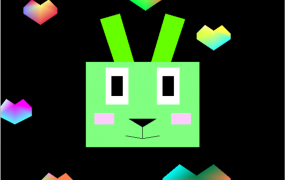 234 OpenGL绘制二维爱心小兔子