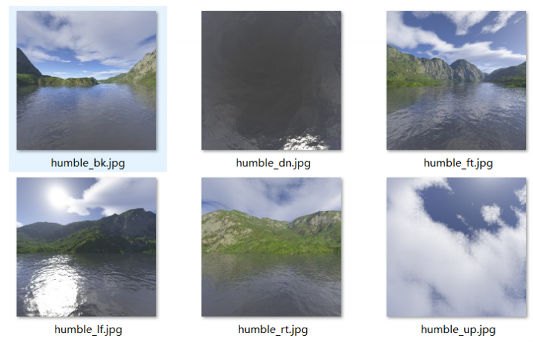 天空盒3 ：山+天空 - Opengl好例子